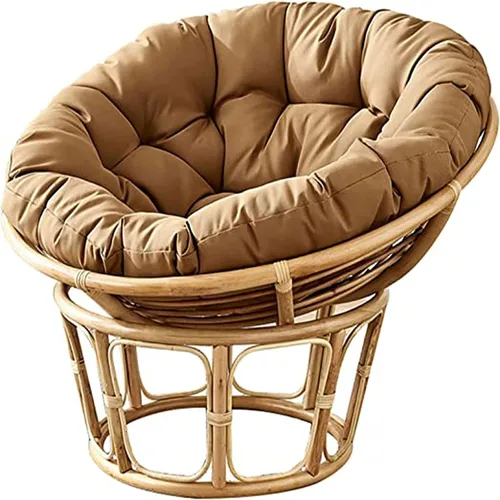 Miniatura 8 de HUHJYUGE Cojín redondo para asiento de columpio de 16 x 16 pulgadas, cojín colgante para silla de huevo, resistente al agua, para exteriores, tela