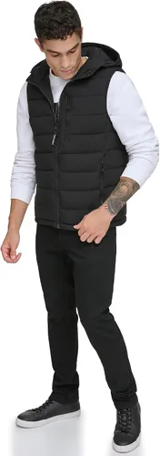 Miniatura 3 de Calvin Klein Men's Lightweight Packable Hooded Puffer Vest