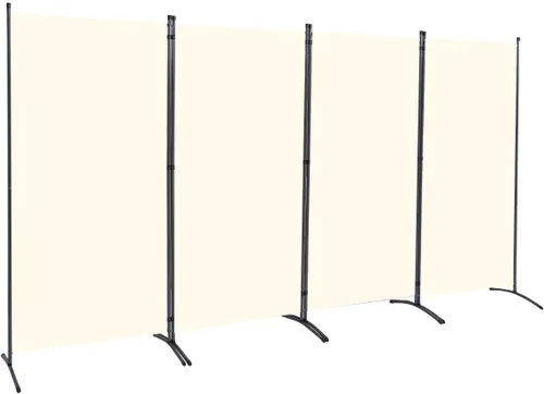 Miniatura 13 de Divisor de habitación de 6 pies, separador de habitación con ruedas con bloqueo, (base de metal gruesa), separadores de habitación, pantallas
