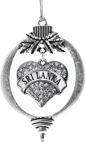 Miniatura 178 de Inspired Silver Adornos festivos de dije de corazón pave de plata con circonitas cúbicas