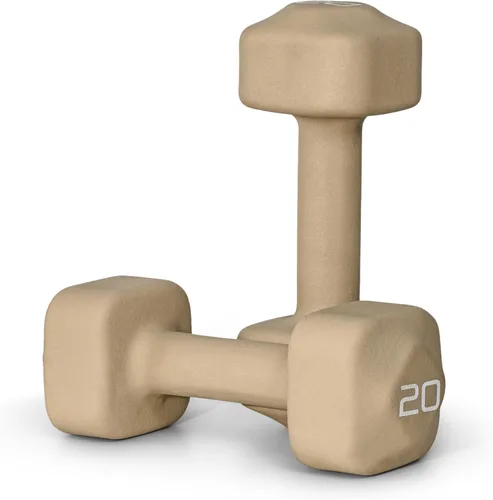 Miniatura 25 de Tone Fitness Pares de Mancuernas de Pesas de Neopreno con Cabeza Cuadrada Antirrodamiento Múltiples Opciones Azul
