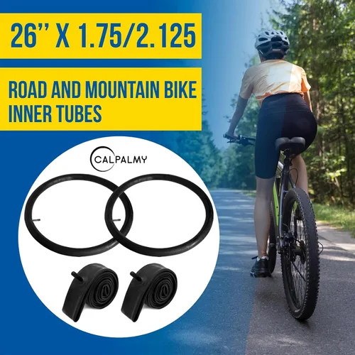 Miniatura 3 de CALPALMY Tubo interior de bicicleta de 26 pulgadas, (4 paquetes/6 paquetes), tubos de repuesto para neumáticos de bicicleta de 26 x 1.75/1.95/2.125