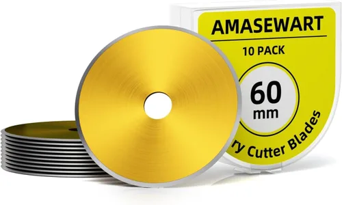 Miniatura 9 de Cuchillas de cortador giratorio de 45 mm para Fiskars Olfa, cuchillas giratorias de repuesto para tela, acolchado, costura y manualidades