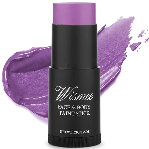 Miniatura 23 de Ojo naranja negro Deportes, palo de pintura de cuerpo de cara naranja, resistente al sudor, impermeable, pintura facial, maquillaje para Halloween