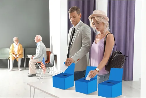 Miniatura 4 de 30 cajas para rifas, urnas de donación para recaudación de fondos, caja de cartón de 6.5 x 4.5 x 4.8 pulgadas con ranura para boletos y cabecera Azul