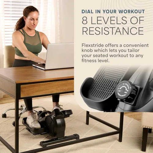 Miniatura 3 de Lifepro Portable Under Desk Elliptical Exercise Machine - Manual Pedal Exerciser for Home Workouts, Muscle Toning, Energy Boost - Mini Foot & Leg