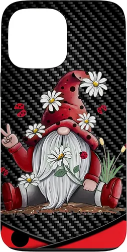 Miniatura 24 de Red Gnome Hippie Daisy Flowers Gnome Ladybugs - Christmas Case for iPhone 17