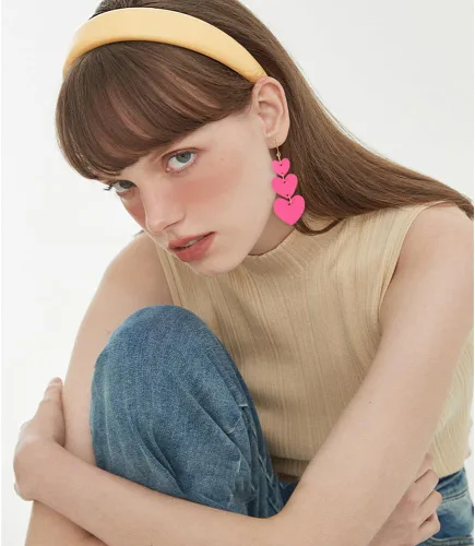 Miniatura 3 de Aretes de clip para mujer, aretes colgantes de cuero con clip para mujer, aretes sin perforaciones