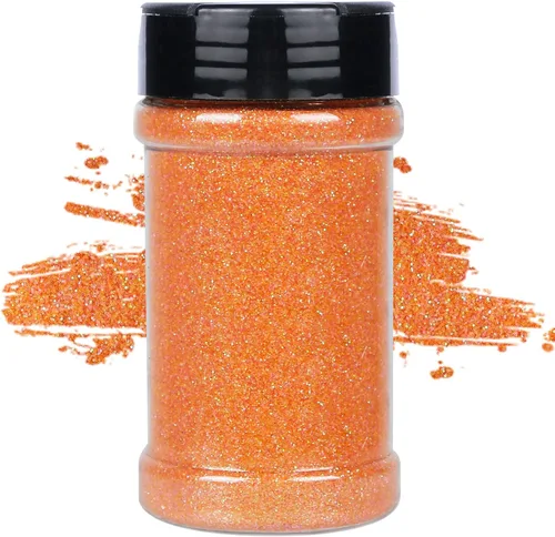 Miniatura 53 de TORC Purpurina fina roja de 1 libra y 16 onzas de purpurina en polvo para vasos, resina para manualidades, slime, cosméticos, pintura de uñas, Rojo