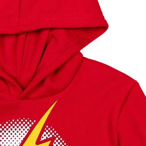 Miniatura 3 de DC Comics Justice League Superman Batman The Flash - Sudadera con capucha de forro polar para niños pequeños a grandes
