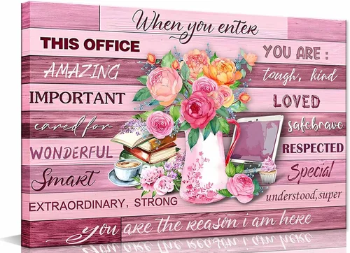 Miniatura 8 de Lienzo enmarcado con texto en inglés "God Says You Are Inspirationa", arte para pared, versículos de la Biblia, decoración de pared, póster de Flor