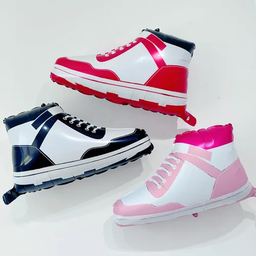 Miniatura 8 de Globo de Zapatos de Niño/Zapatillas de Baloncesto/Tenis con Logo de Deportes/Globo de Aluminio/Marca de Verificación de Zapatos/Decoración