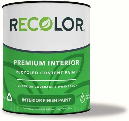 Miniatura 18 de RECOLOR Pintura de Látex Ecológica Premium para Interiores para Paredes, Muebles y Habitaciones con Acabado Cáscara de Huevo, 1 Cuarto de Galón