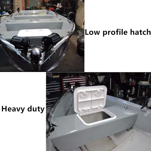 Miniatura 8 de Amarine Made Marine Deck Hatch Boat Deck Hatch Access Hatch & Lid 12-3/8" X 17-1/4" - White - 315mmx440mm Blanco