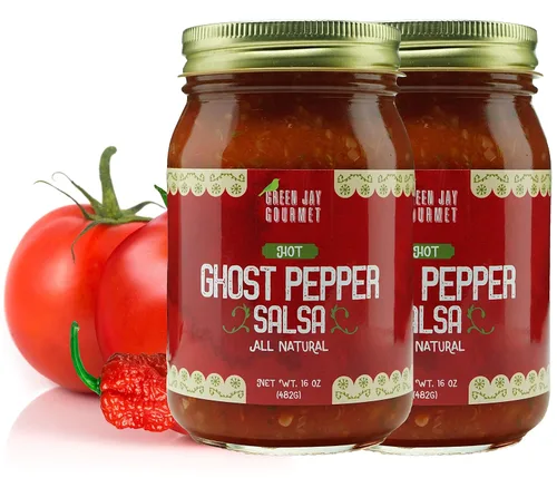 Miniatura 14 de Salsa Gourmet Green Jay Blueberry - Salsa de Frutas con Sabor a Arándano - Salsa Picante de Calor Medio - Salsa Gourmet para Sumergir sin