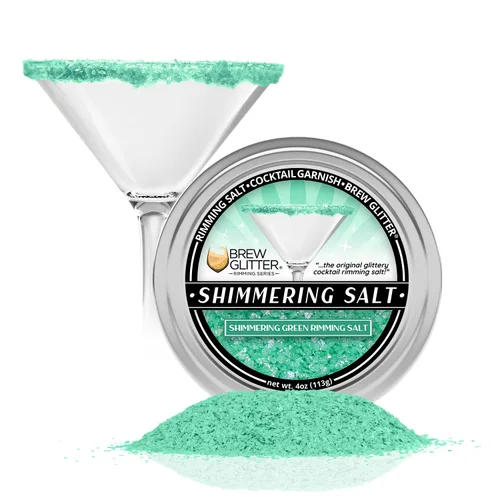 Miniatura 16 de Brew Glitter - Sal con Brillo Azul para Bordes (113g, 1x Barra de Lata) Aderezo para Cócteles y Bebidas