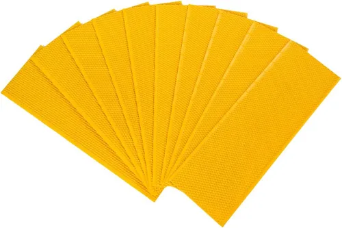 Miniatura 5 de BeeCastle 10 hojas de base con marco de colmena negra recubierta de cera de abejas, hojas de base enceradas, base mediana de 5-5/8 pulgadas