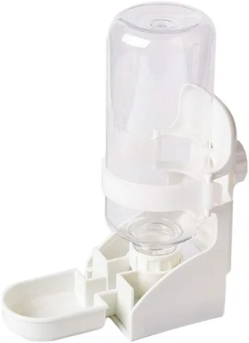 Miniatura 10 de Comedero de agua para conejos, dispensador de agua suspendido de jaula para mascotas, cuenco automático colgante para botella de animales pequeños
