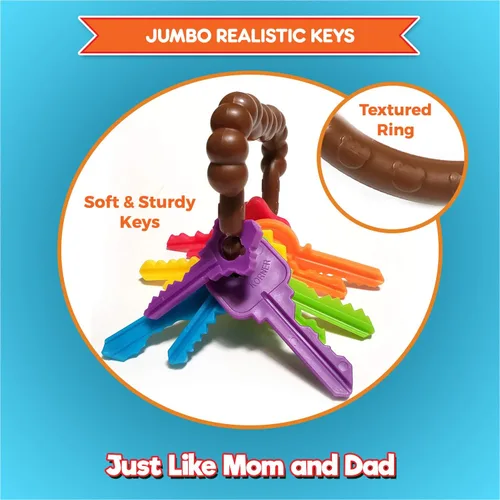 Miniatura 3 de Baby Keys - Juguetes Montessori para niños pequeños, llaves de juguete, juegos a juego para niños pequeños, juguetes de aprendizaje para niños de 2