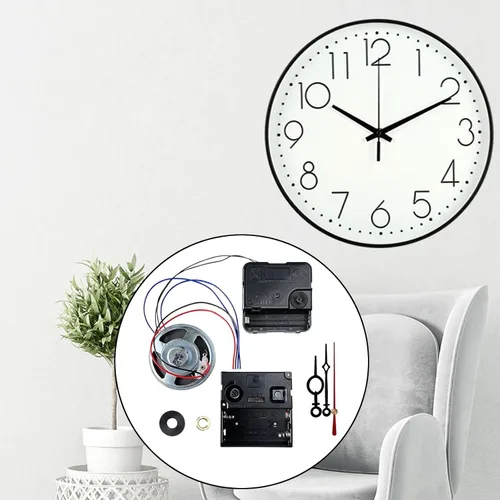 Miniatura 2 de Reloj de pared DIY Mecanismo de Movimiento Reloj de Péndulo Reemplazo con Caja de Campana de Música con Manecillas para Club Bar Oficina Relojes