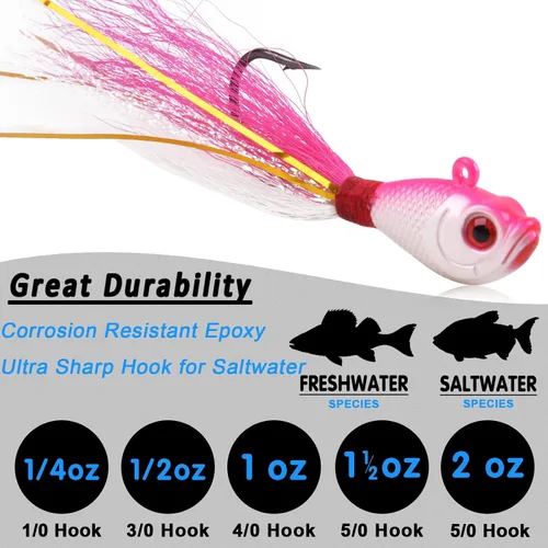 Miniatura 4 de Señuelos de pesca de agua salada, señuelos de pesca de cola de buque, señuelo de pesca de surf, señuelo de pesca de natación, anzuelo para lubina