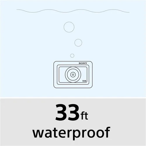 Miniatura 4 de Sony 1.0 tipo sensor cámara ultra compacta con diseño impermeable y a prueba de golpes (DSCRX0)
