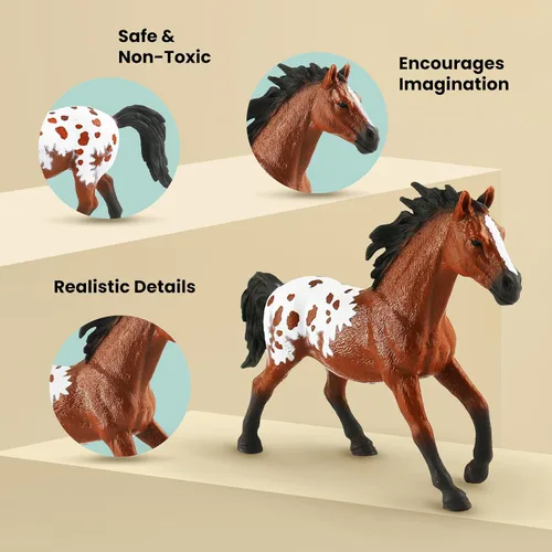 Miniatura 6 de Zippytots 6 piezas Juguetes de Animales de Granja para Niños 3-5 Figuras de Animales de Granja de Plástico Realistas Juguetes Educativos