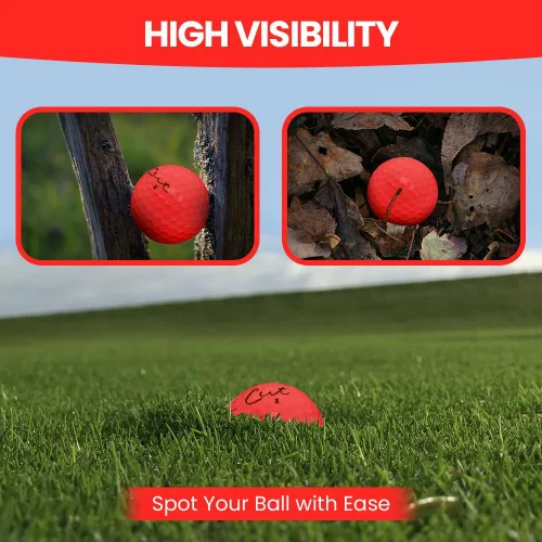 Miniatura 5 de Cut Golf – Pelotas de golf de distancia máxima de tacto suave – Una docena de bolas de giro reducido – Precisión mejorada, control lateral verde