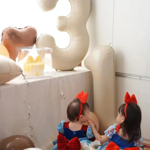 Miniatura 5 de Globos de número 3, globo de número 3, globo de número 3 de 40 pulgadas, color blanco arena, globos grandes de números de aluminio para fiesta