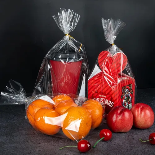 Miniatura 6 de Symbiontia 50 bolsas de celofán de celofán de 14 x 18 pulgadas, transparentes y planas para envolver regalos, panadería, galletas, dulces, postres