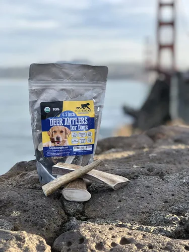 Miniatura 2 de Cuernos para perros, cuernos de alce naturales para perros, nutritivos, masticables de larga duración, aprobados por USDA