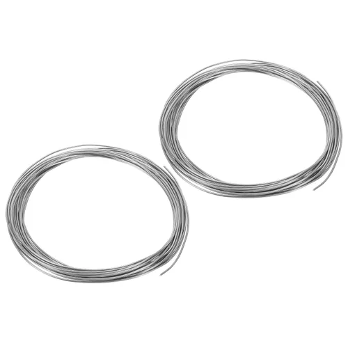 Miniatura 19 de Patikil 99.99% alambre de zinc de alta pureza, 2 rollos, calibre 17, alambre suave para cuentas de 0.059 in para experimentos de laboratorio