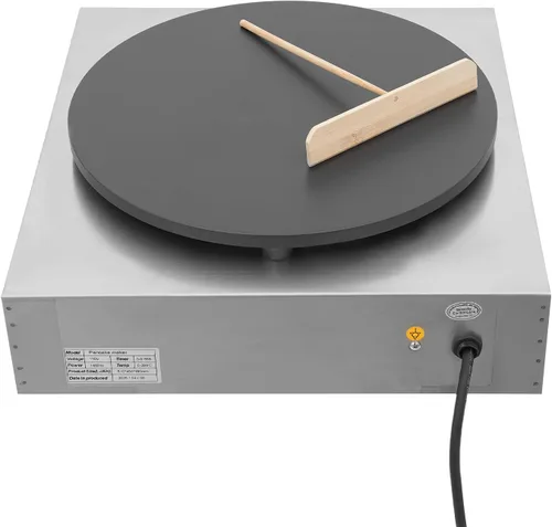 Miniatura 6 de Máquina eléctrica para hacer crepes comercial, para hacer panqueques grandes, plancha, placa plana, sartén para crepes, cereales, estufa para 1650 W