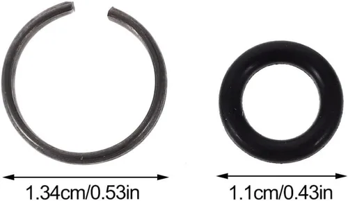 Miniatura 2 de TEHAUX TEHAUX - 10 juegos de llaves de impacto con anillo tórico, piezas de herramienta de llave de impacto