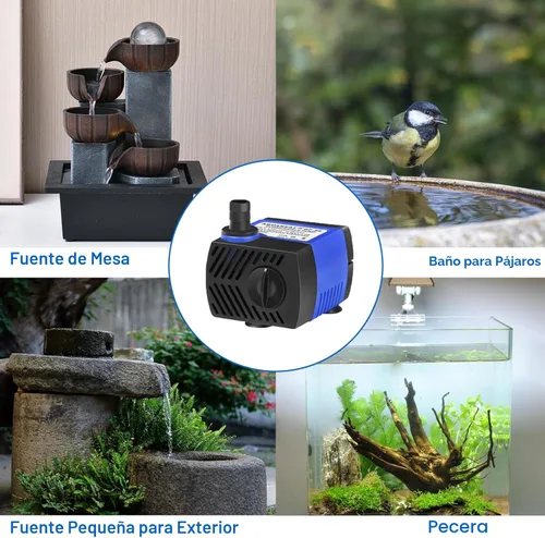 Miniatura 6 de AQUANEAT Pequeña bomba de fuente, bomba de agua sumergible de 80 GPH para acuario, tanque de peces, fuente de agua para exteriores, hidropónicos