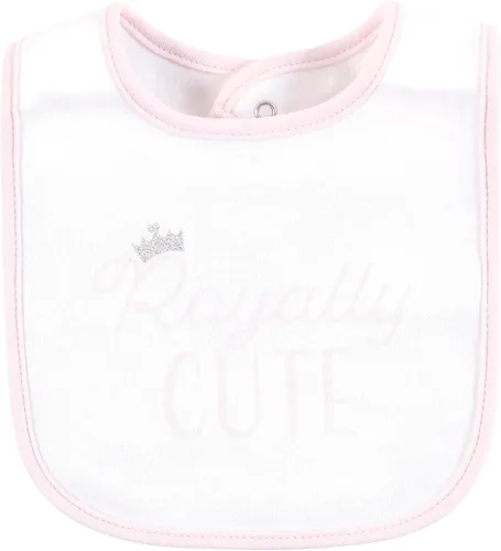 Miniatura 222 de Hudson Baby Conjunto de babero y calcetines unisex de algodón para bebé