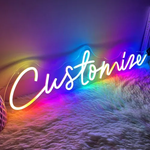 Miniatura 9 de Letrero de neón personalizado, luz de neón LED regulable personalizada, letrero de neón personalizable para decoración de pared, boda, fiesta