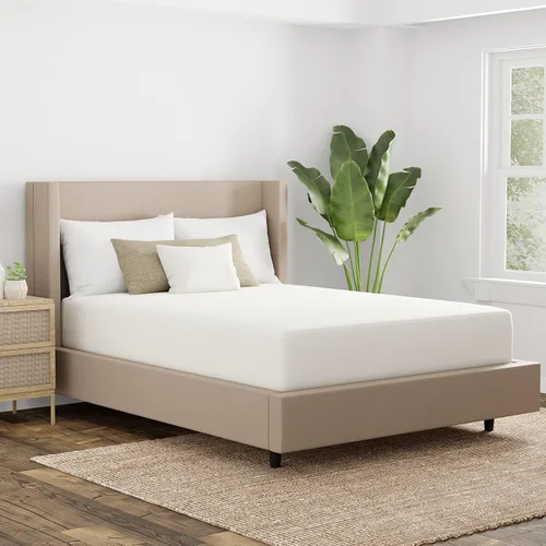Miniatura 6 de Aller-Ease Naturals funda de colchón confortable de algodón orgánico, Poliéster, Blancuzco, King