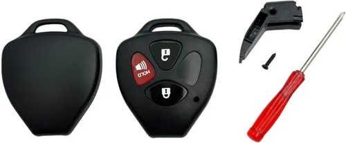 Miniatura 2 de Funda de repuesto para llavero Toyota de 3 botones, funda para llavero con destornillador, compatible con Toyota 4Runner Corolla Matrix RAV4 Venza