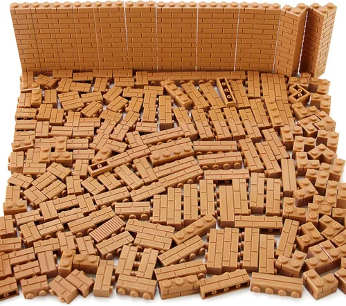 Miniatura 12 de Juego de ladrillos de perfil de mampostería a granel de 260 piezas de bloques de construcción para pared de construcción de casas, piezas MOC