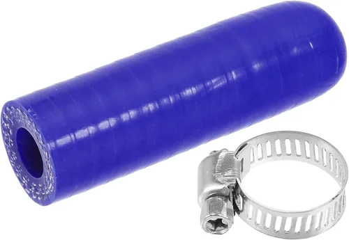 Miniatura 18 de uxcell 1 Unidades 0.236 in ID Silicona Tapa de Refrigerante con Abrazadera para Calentador de Refrigerante Bypass Vacío Agua Puerto Azul