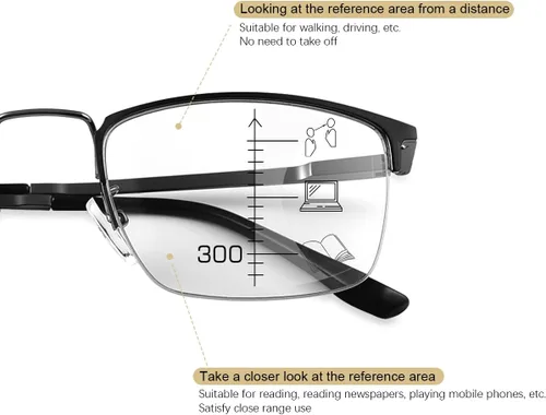 Miniatura 9 de YIMI Gafas de lectura multifocales fotocrómicas progresivas para computadora con bisagra de resorte Gafas de sol antirreflejo Lector UV de transición