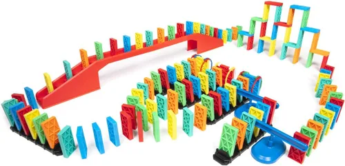Miniatura 2 de Bulk Dominoes Kit de dominó cinético Juego de dominó, juguetes pequeños STEM STEAM, juegos familiares para niños, juguetes y juegos para niños