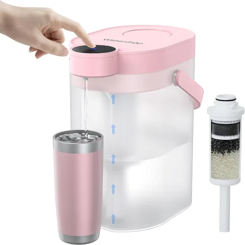 Miniatura 12 de Waterdrop ED02W - Jarra eléctrica compacta con filtro de agua, dispensador potente instantáneo recargable de 200 galones, NSF/ANSI 42, 53, 401