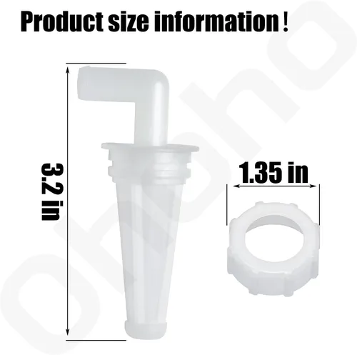 Miniatura 2 de 433190 0433190 - Filtro de combustible con juntas tóricas y tuerca de filtro de combustible 335112 compatible con Johnson Evinrude BRP V4/V6/60 Deg