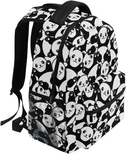 Miniatura 30 de ATTX Linda mochila con diseño de panda para niños y niñas, Panda-h, Ciclismo