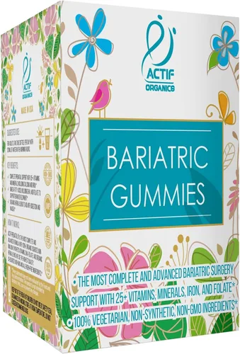 Miniatura 4 de ACTIF Gomitas bariátricas orgánicas con más de 25 vitaminas y minerales orgánicos para cirugía bariátrica, fórmula avanzada, sin OMG, 90