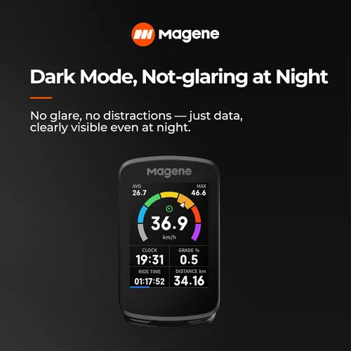 Miniatura 7 de Magene C506 GPS Bike Computer - Pantalla táctil a color de 2.4", navegación inteligente, WiFi rápida y Bluetooth, asistente de conducción