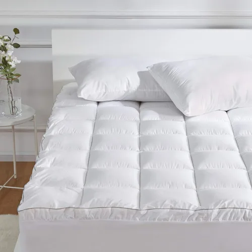 Miniatura 11 de SLEEP ZONE Protector de colchón de algodón de tamaño individual, lavable a máquina, cubrecolchón de algodón suave refrescante que se adapta a