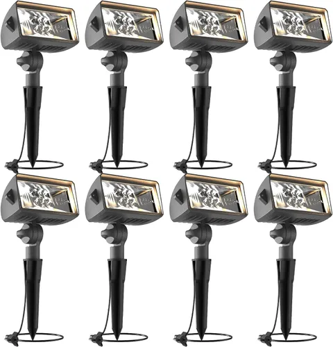 Miniatura 8 de VENUS MANUFACTURING Paquete de 2 luces LED de lavado de pared de bajo voltaje, 12 V, iluminación de paisaje, 18 W, 600 lúmenes, luz de bandera